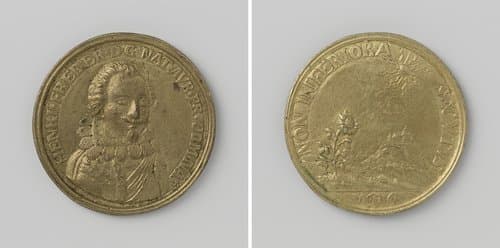 Verovering van Schenkenschans door Frederik Hendrik by Monogrammist RA (medailleur)