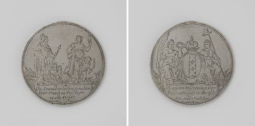 Beleg van Amsterdam door Willem II by anonymous