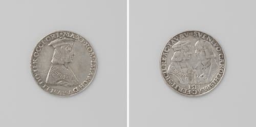 Maximiliaan I en zijn beide kleinzonen: Karel V en Ferdinand I by anonymous