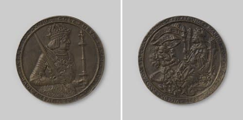 Maximiliaan I schenkt vergiffenis aan Frans van Sickingen by anonymous