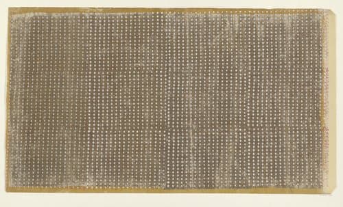 Blad met ruitenpatroon (één van acht identieke bladen) by anonymous