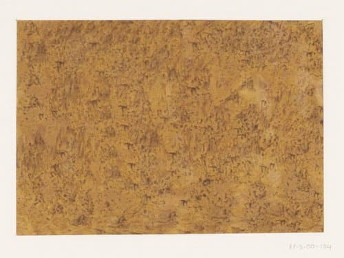 Geaderd stijfselverfpapier in bruin by P. Schokker