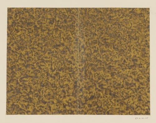 Geaderd stijfselverfpapier in bruin by anonymous