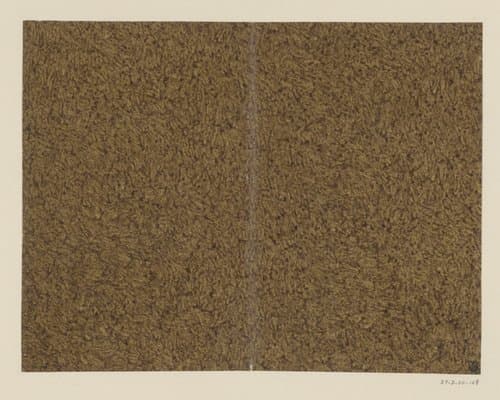 Geaderd stijfselverfpapier in bruin by anonymous