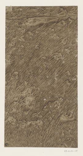 Geaderd stijfselverfpapier in bruin by anonymous