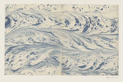 Fonteinmarmer in blauw by anonymous
