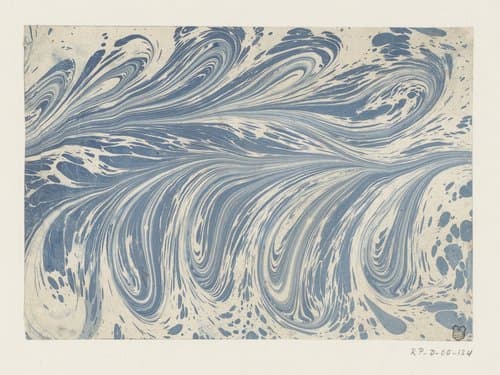 Fonteinmarmer in blauw by anonymous