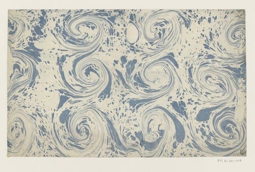 Spiraalmarmer in blauw by anonymous