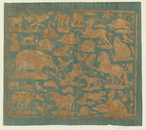 Blad met dieren by anonymous