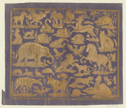 Blad met dieren by anonymous