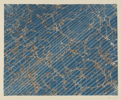 Rechtschaduwmarmer in blauw en grijs by anonymous