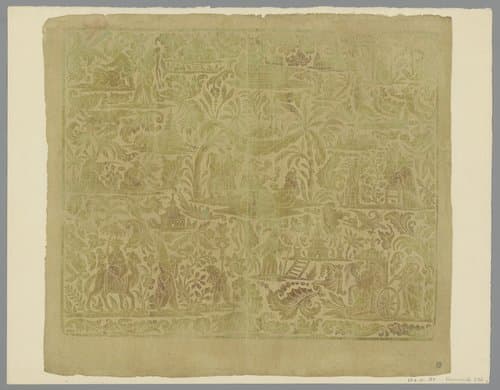 Decorative paper with Chinoiserie motifs