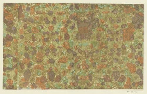 Blad met Lodewijk XIV-ornament by Johann Carl Munck