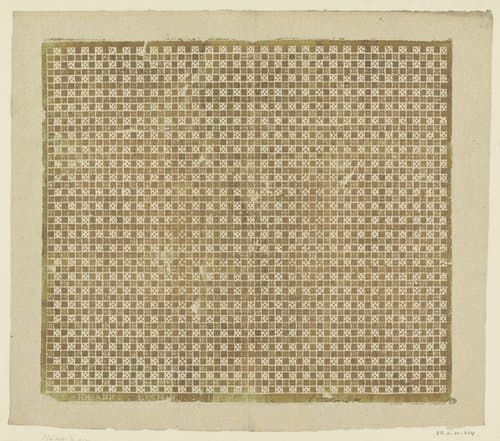 Blad met schaakbordpatroon by Johann Lechner