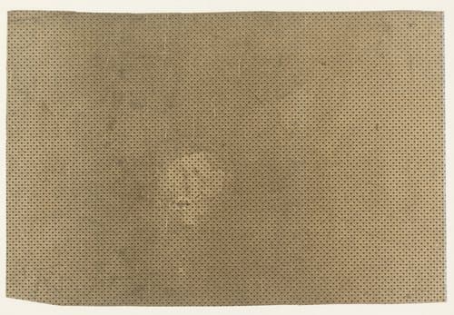 Blad met patroon van sterren en punten by anonymous