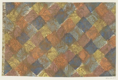 Blad met bloemen en vogels by Johann Michael Reimund