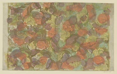 Blad met bloemen by Marx Leonhard Kauffmann