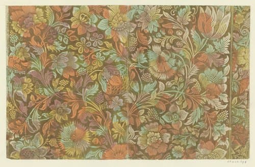 Blad met bloemen en vruchten by Johann Georg Edlinger