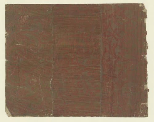 Blad met ranken in krullen verlopend met bloemen by anonymous