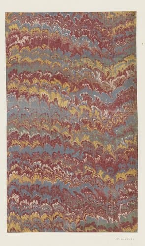 Golvende dubbelkammarmer in blauw, rood, geel en groen by anonymous