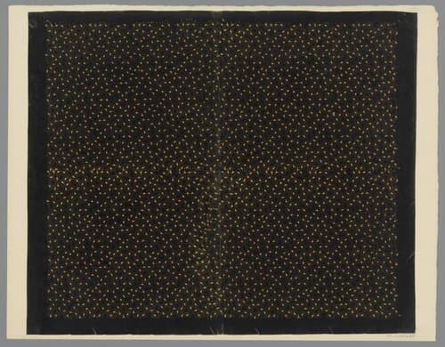Blad met strooipatroon van punten en driehoeken by anonymous