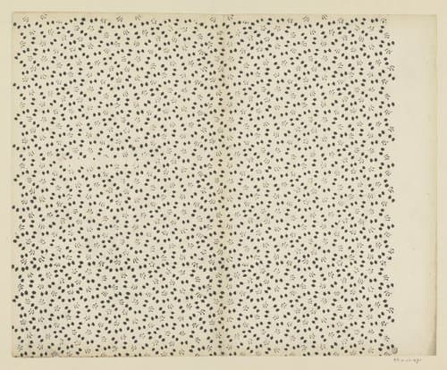 Blad met strooipatroon van motieven by anonymous