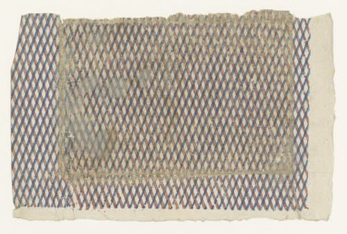 Blad met ruitenpatroon by anonymous