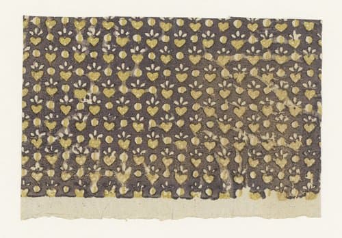 Blad met strooipatroon van hartjes en stippen by anonymous