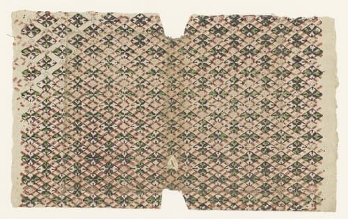 Blad met ruitenpatroon by anonymous
