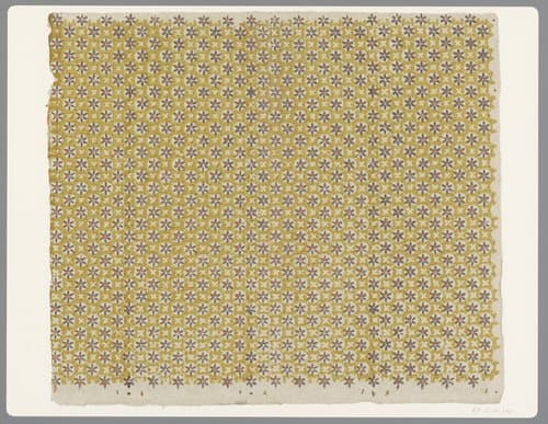 Blad met strooipatroon van bloemmotief by anonymous