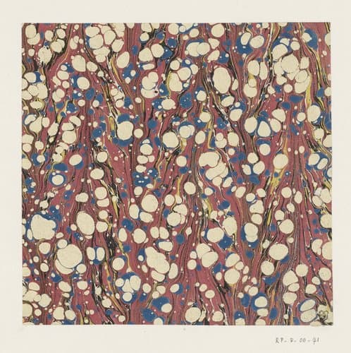 Kiezel-streepmarmer in rood by anonymous
