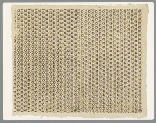 Blad met een strooipatroon van bloemmotief by anonymous