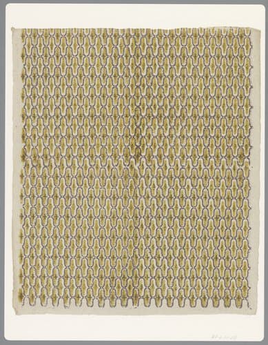 Blad met banenpatroon van golvende lijnen by anonymous