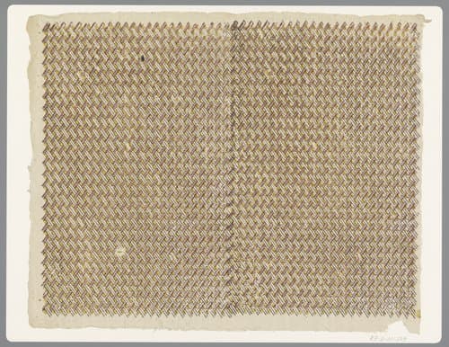 Blad met ruitenpatroon van gevlochten banen by anonymous