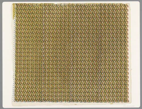 Blad met regelmatig patroon van parallellogrammen met diagonale lijnen by anonymous