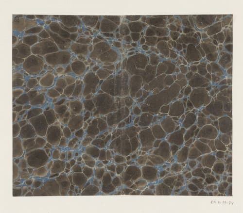 Kiezelmarmer in blauw en bruin by anonymous