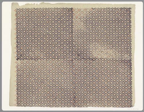 Blad met ruitpatroon by anonymous