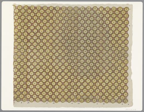 Blad met strooipatroon van cirkel met punten by anonymous