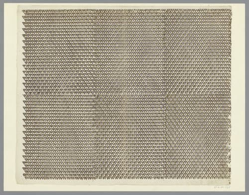 Blad met regelmatigpatroon van driehoeken by anonymous