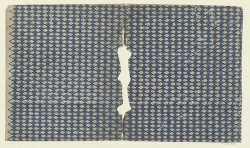 Blad met ruitenpatroon by anonymous