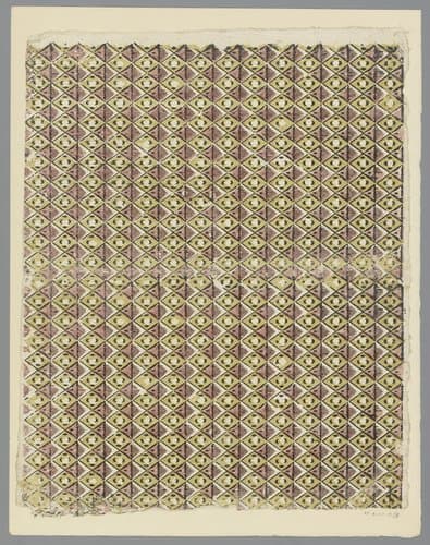 Blad met banenpatroon met ruitvorm by anonymous