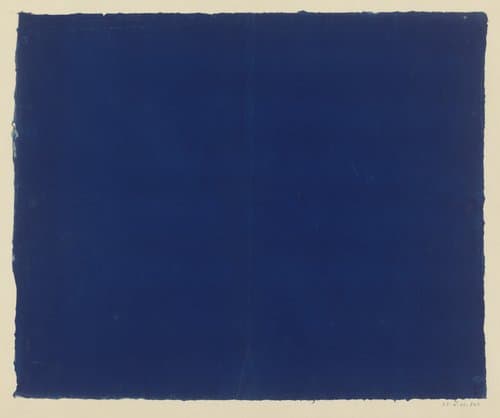 Effen blauw papier by anonymous