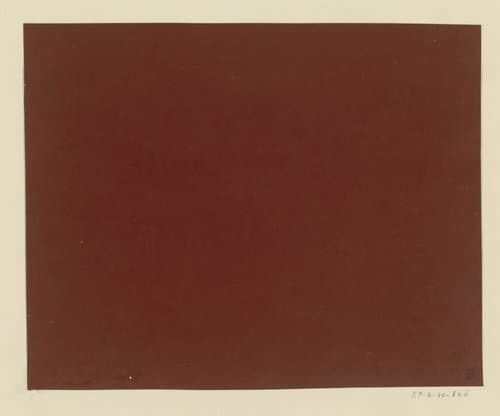 Effen baksteenrood papier by anonymous