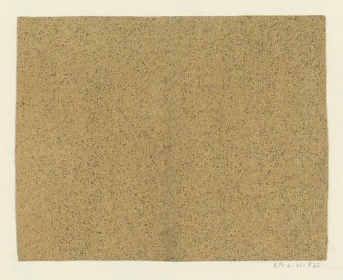 Zwart gespikkeld geelbruin papier by anonymous