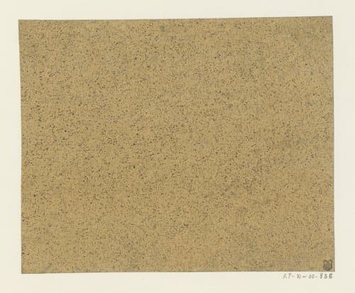 Zwart gespikkeld geelbruin papier by anonymous