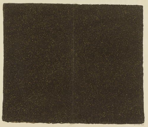 Geel gespikkeld bruin papier by anonymous
