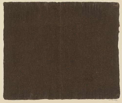 Oranje gespikkeld bruin papier by anonymous