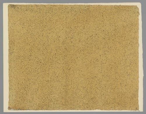 Zwart gespikkeld geelbruin papier by anonymous