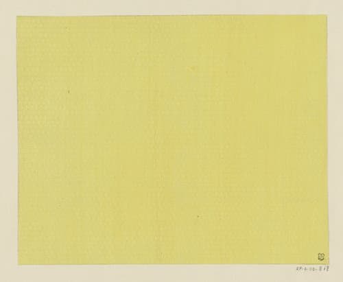 Blad met gegaufreerd strooipatroon van cirkels met rozet by anonymous