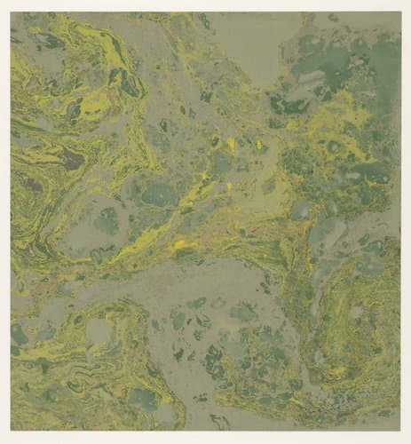 Fantasiemarmer in groen, geel en zwart by anonymous